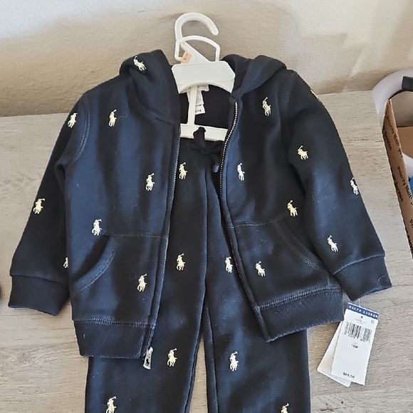 Ralph Lauren Other - Ralph Lauren Black Hoodie and Pants Set